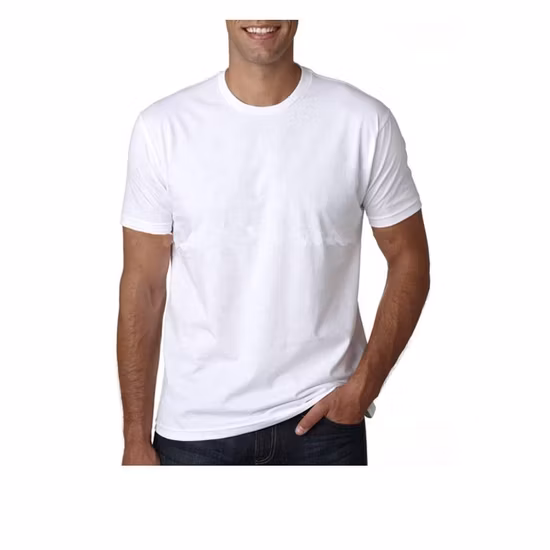 Impressão de logotipo personalizado OEM por atacado 100% algodão masculino camiseta branca lisa personalizada camiseta masculina em branco