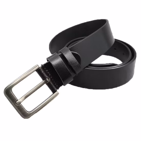 Ceinture Pour Homme Cinto de couro preto com fivela de liga metálica para homens